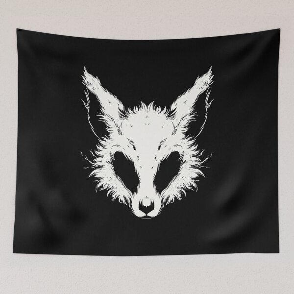 Item preview, Intricate Monochrome Wolf Illustration Featuring Geometric and Celestial Elements designed and sold by Reichcorp.