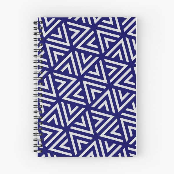 Item preview, Grey Triangle Hexagons Segmented Symbols Blue Perpetual Outline designed and sold by Alchemy-A-La-G.