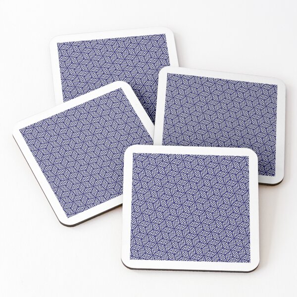 Item preview, Grey Triangle Hexagons Segmented Symbols Blue Perpetual Outline designed and sold by Alchemy-A-La-G.