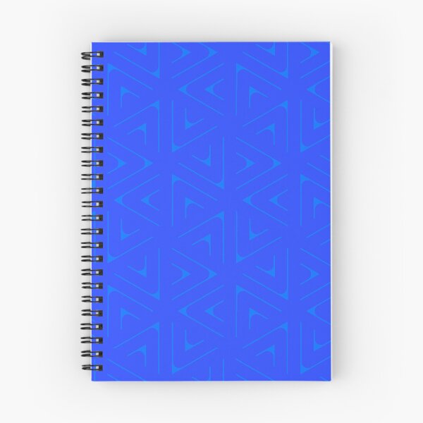 Item preview, Blue Triangle Hexagons Segmented Symbols Azul Perpetual Outline designed and sold by Alchemy-A-La-G.