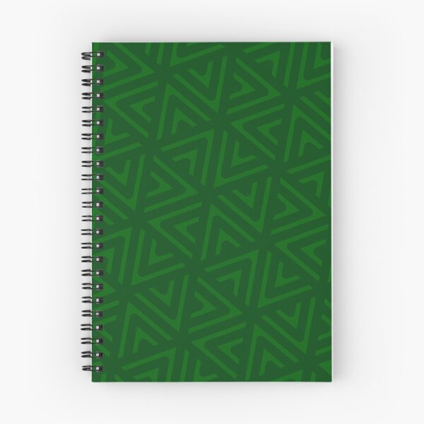 Item preview, Green Triangle Hexagons Segmented Symbols Forest-Green Perpetual Outline designed and sold by Alchemy-A-La-G.