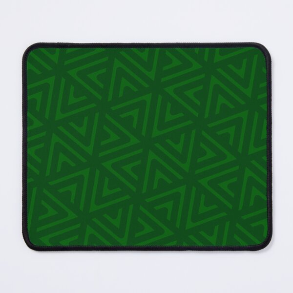 Item preview, Green Triangle Hexagons Segmented Symbols Forest-Green Perpetual Outline designed and sold by Alchemy-A-La-G.