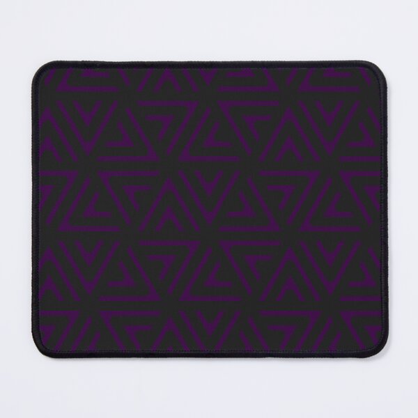 Item preview, Purple Triangle Hexagons Segmented Symbols Black Perpetual Outline designed and sold by Alchemy-A-La-G.
