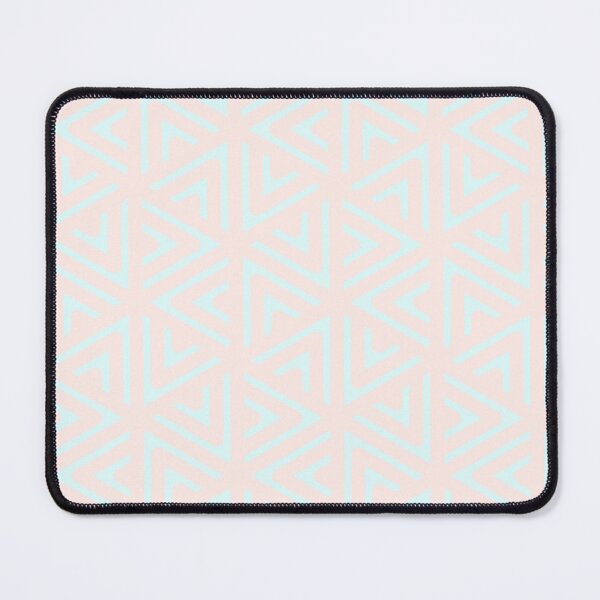 Item preview, Baby-Blue Triangle Hexagons Segmented Symbols Peach Perpetual Outline designed and sold by Alchemy-A-La-G.