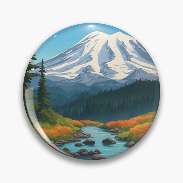 Item preview, Mt Ranier National Park designed and sold by SievesWeaves.