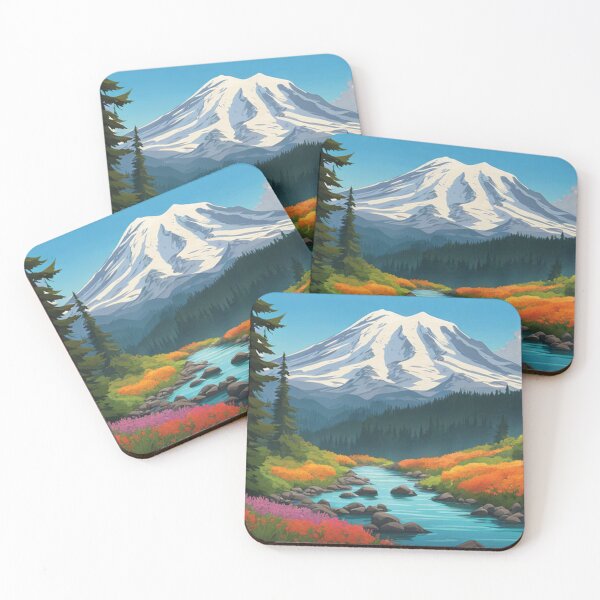 Item preview, Mt Ranier National Park designed and sold by SievesWeaves.