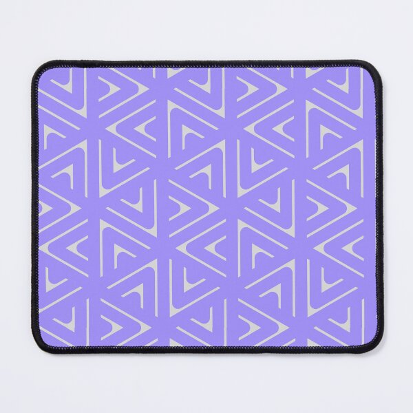 Item preview, Grey Triangle Hexagons Segmented Symbols Purple Perpetual Outline designed and sold by Alchemy-A-La-G.