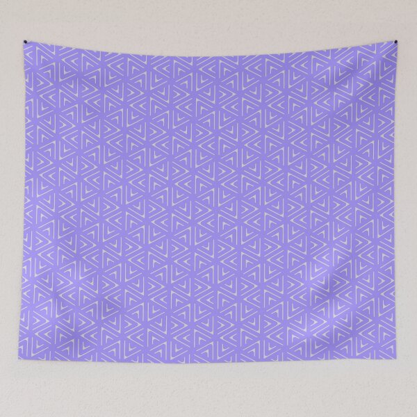 Item preview, Grey Triangle Hexagons Segmented Symbols Purple Perpetual Outline designed and sold by Alchemy-A-La-G.