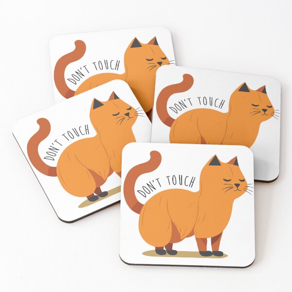 Item preview, Cat Don't Touch Orange Attitude designed and sold by ArtPuffen.