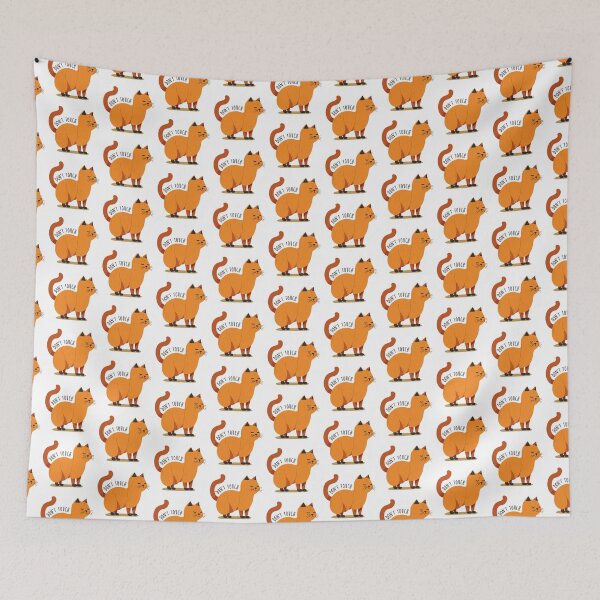 Item preview, Cat Don't Touch Orange Attitude designed and sold by ArtPuffen.