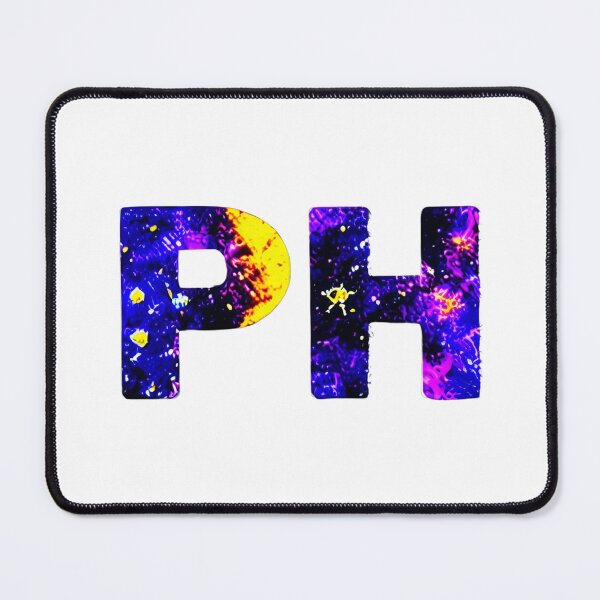 Item preview, letter PH, monogram. typography collage. ABC art. gift designed and sold by Minibubb.