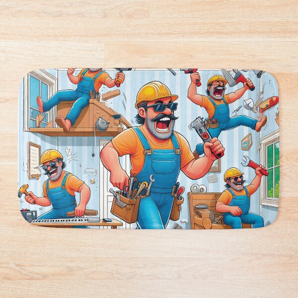 Item preview, FUNNY DAD doing some work around the house and things aren't going well! designed and sold by Starwebd.
