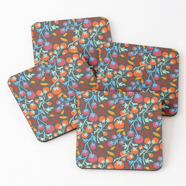 Item preview, Tomatoes and chilli’s pattern mix designed and sold by Inkworthy.