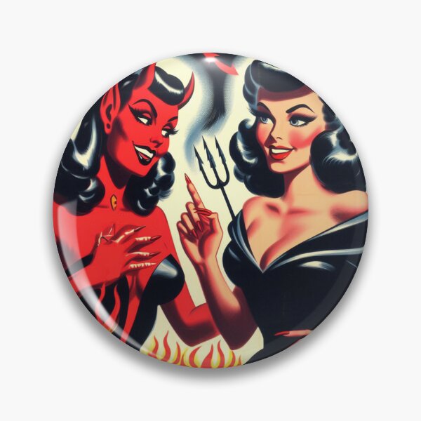 Item preview, Devil Pin-up designed and sold by PulpVintage.