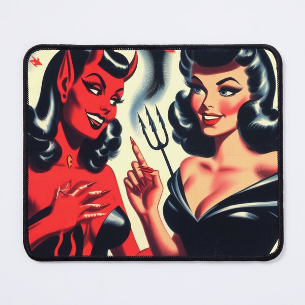 Item preview, Devil Pin-up designed and sold by PulpVintage.