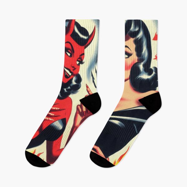 Item preview, Devil Pin-up designed and sold by PulpVintage.
