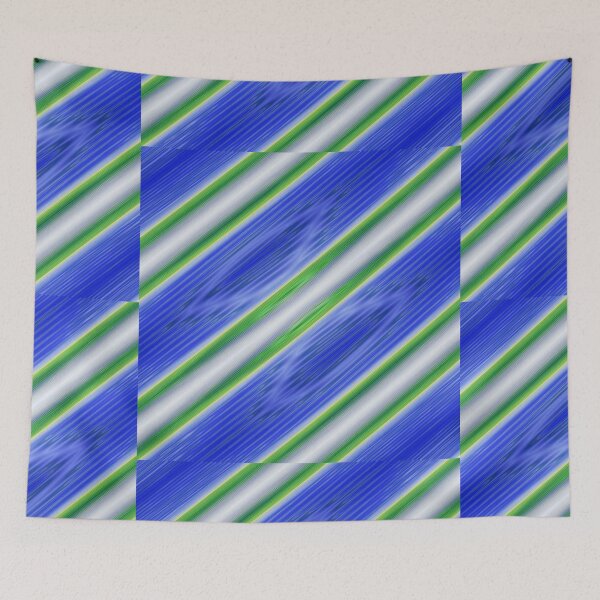 Item preview, Blue and green diagonals designed and sold by Tiia Vissak.