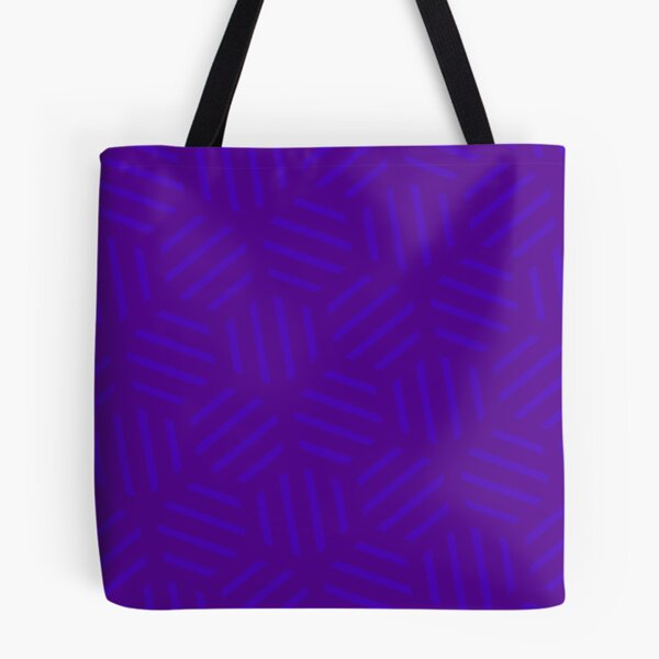 Item preview, Blue Line Stripes Hexagon Shape Purple Perpetual Outline designed and sold by Alchemy-A-La-G.