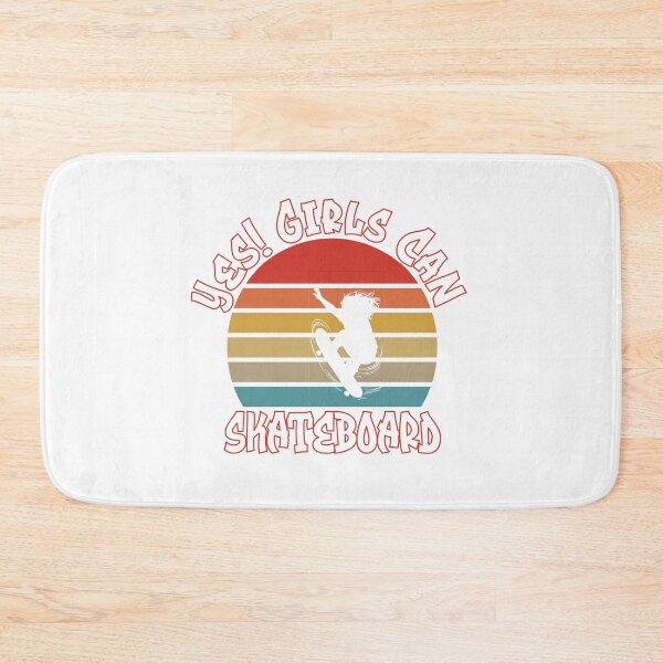 Item preview, Yes! Girls Can Skateboard Retro Sunset Design designed and sold by MimsTees.