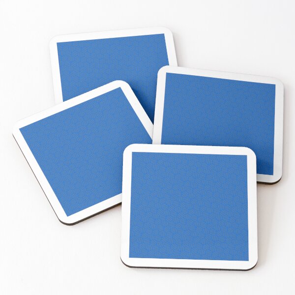 Item preview, Blue Line Stripes Hexagon Shape Aegean Perpetual Outline designed and sold by Alchemy-A-La-G.
