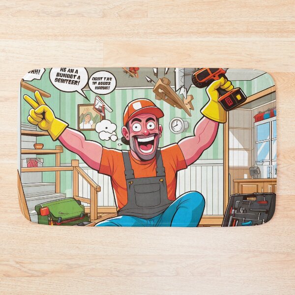 Item preview, FUNNY DAD doing some work around the house and things aren't going well! designed and sold by Starwebd.