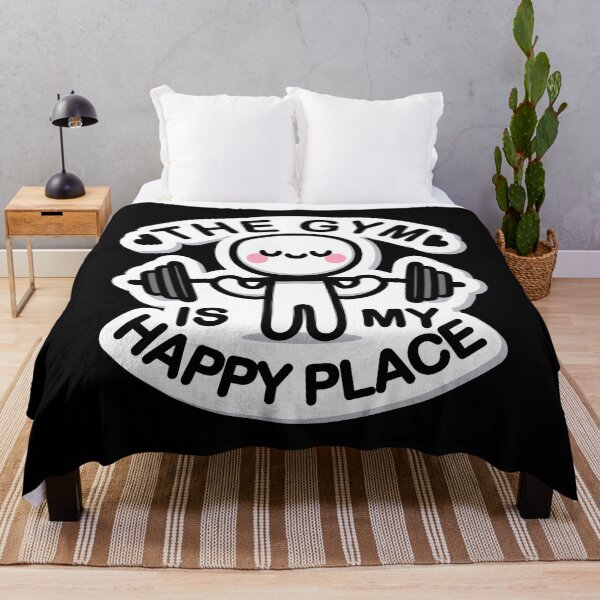 Item preview, The Gym Is My Happy Place designed and sold by BluRockDesigns.
