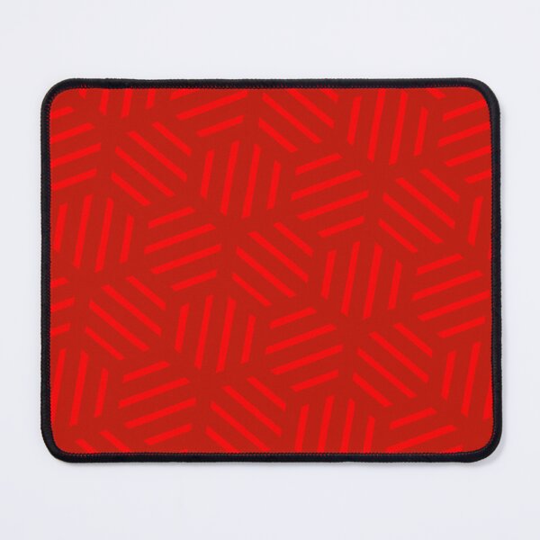 Item preview, Red Line Stripes Hexagon Shape Garnet Perpetual Outline designed and sold by Alchemy-A-La-G.