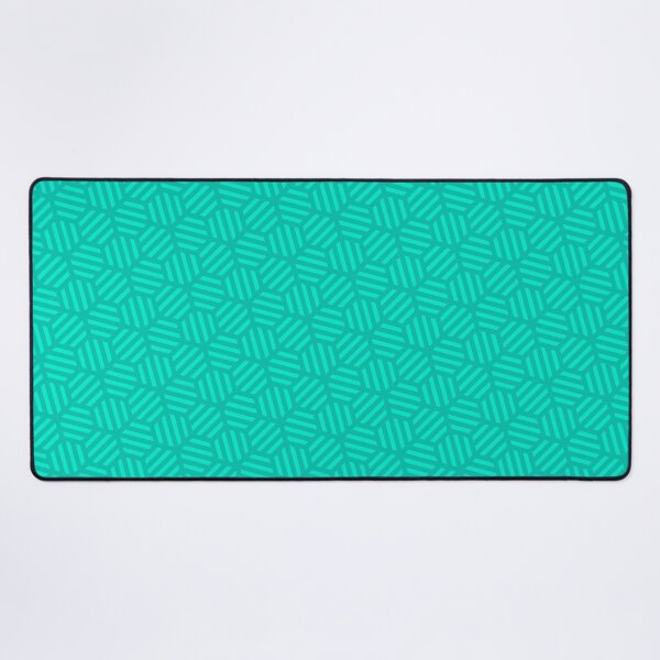 Item preview, Teal Line Stripes Hexagon Shape Green Perpetual Outline designed and sold by Alchemy-A-La-G.