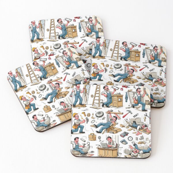 Item preview, FUNNY DAD doing some work around the house and things aren't going well! designed and sold by Starwebd.