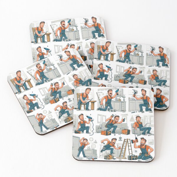 Item preview, FUNNY DAD doing some work around the house and things aren't going well! designed and sold by Starwebd.