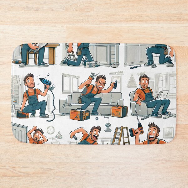 Item preview, FUNNY DAD doing some work around the house and things aren't going well! designed and sold by Starwebd.