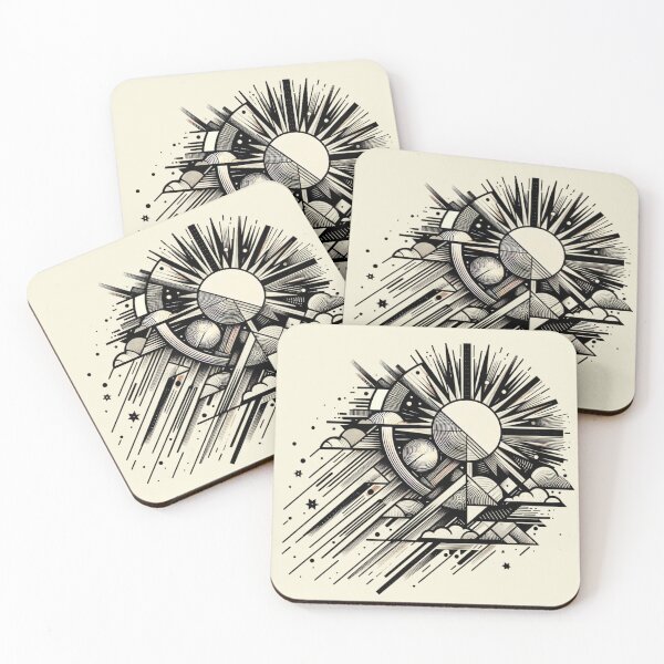 Item preview, geometric sun designed and sold by ZenGalactico.