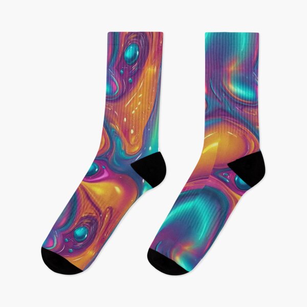 Item preview, Embracing Tomorrow: Futuristic Holo Abstract 3D Shapes designed and sold by StellarValor.