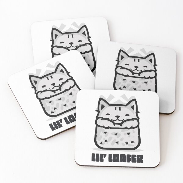 Item preview, Lil Loafer Cat Loaf of Bread Black and White designed and sold by ArtPuffen.
