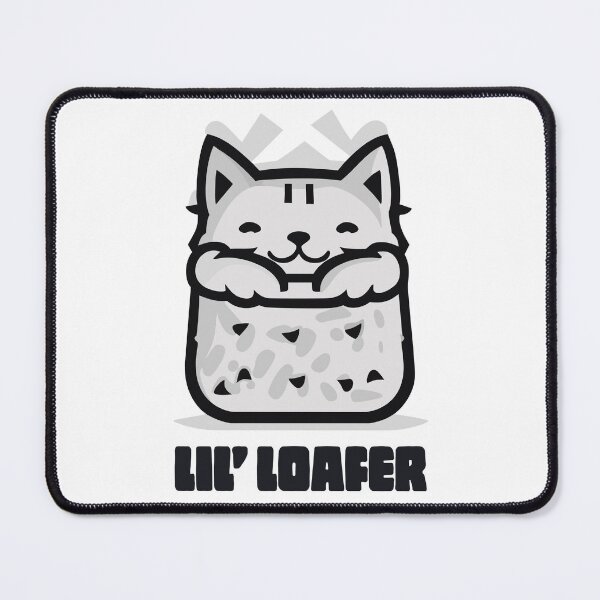 Item preview, Lil Loafer Cat Loaf of Bread Black and White designed and sold by ArtPuffen.