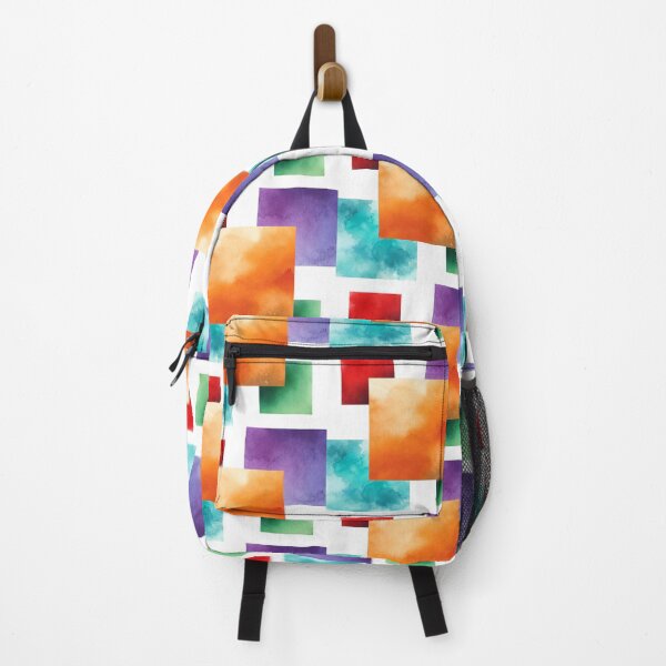 Item preview, Vibrant Watercolor Squares - Abstract Color Block Art designed and sold by EWNDesigns.