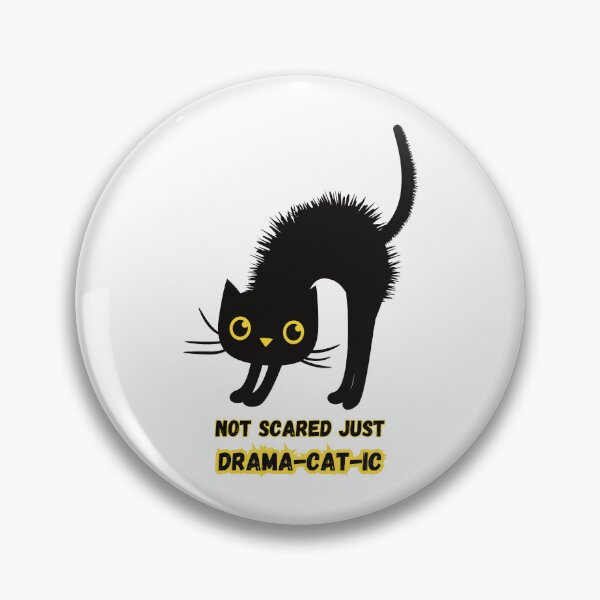 Item preview, NOT SCARED JUST DRAMA-CAT-IC designed and sold by LyricsWear.