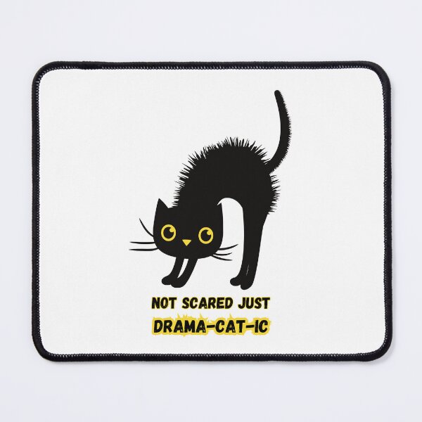Item preview, NOT SCARED JUST DRAMA-CAT-IC designed and sold by LyricsWear.