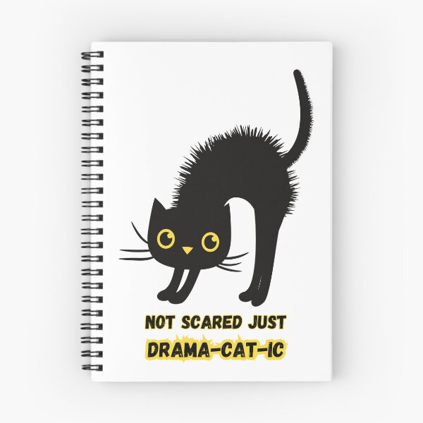 Item preview, NOT SCARED JUST DRAMA-CAT-IC designed and sold by LyricsWear.