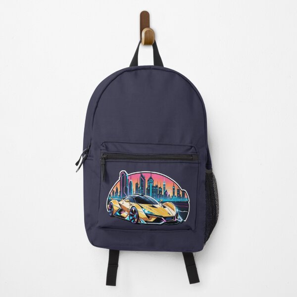 Item preview, Cyberpunk Racing Sports Car With City Skyline designed and sold by TheArtOfPat.
