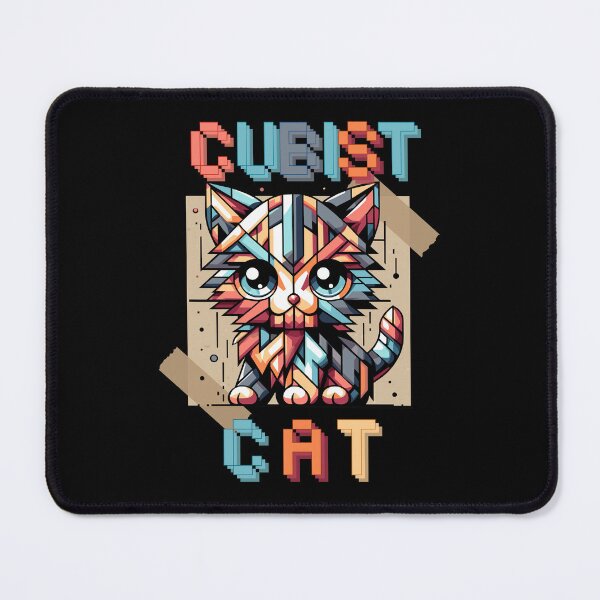 Item preview, Geometric Cat, cubist cat art, cubist art, cat designed and sold by antcpjr682.
