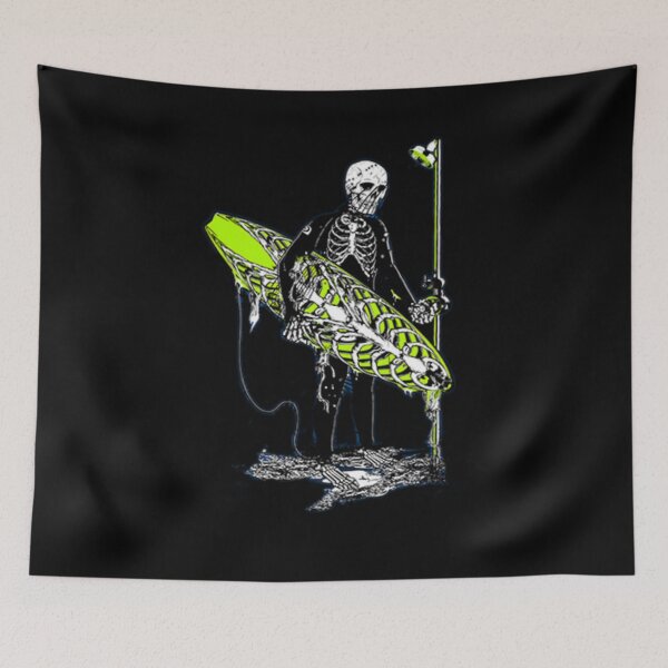Item preview, Skeleton Surfer - Death Can't Stop Us Surfing designed and sold by PrintPress.