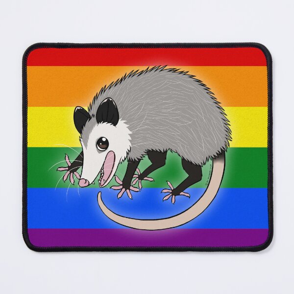 Item preview, Weird and Wonderful World - Pride Opossum (Rainbow) designed and sold by Dexter McKinnery.