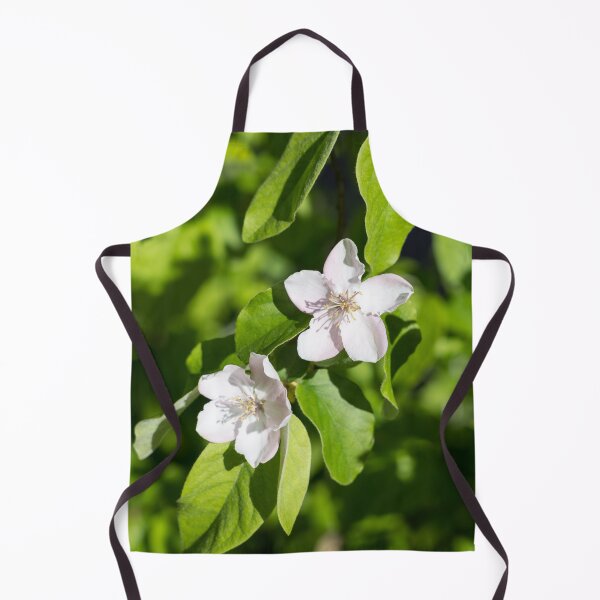 Item preview, Double Delight - Quince Tree Blossoms Amidst Velvety Green Leaves designed and sold by Georgia Mizuleva.