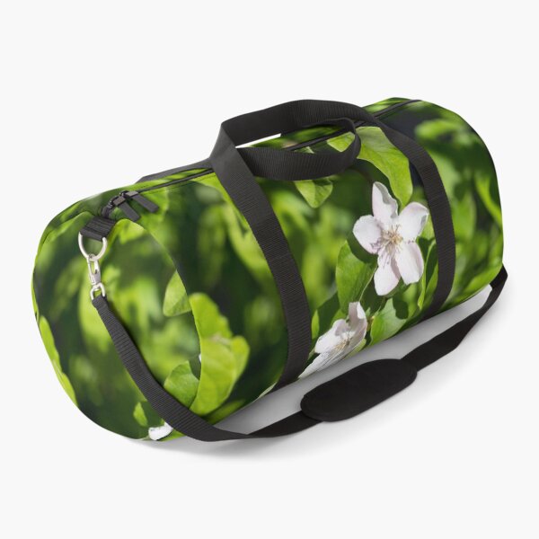 Item preview, Double Delight - Quince Tree Blossoms Amidst Velvety Green Leaves designed and sold by Georgia Mizuleva.