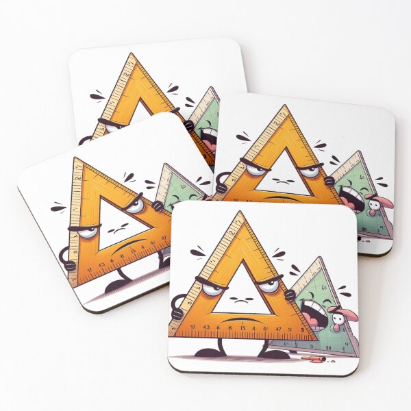 Item preview, Funny math stickers for geometry designed and sold by artdesignby.