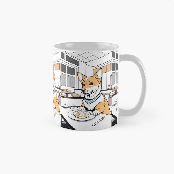 Artikelvorschau, Corgi Grooviges Frühstück entworfen und verkauft von Dodo Friends.