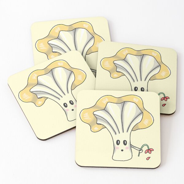 Item preview, Adorable chanterelle mushroom with a flower designed and sold by blackygoldcat.