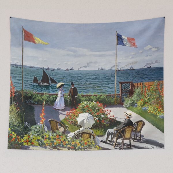 Aperçu de l'œuvre Jardin à Sainte Adresse | Monet | Contraste créée et vendue par Oliveirallan.