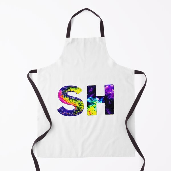Item preview, letter SH, monogram. typography collage. ABC art. gift designed and sold by Minibubb.